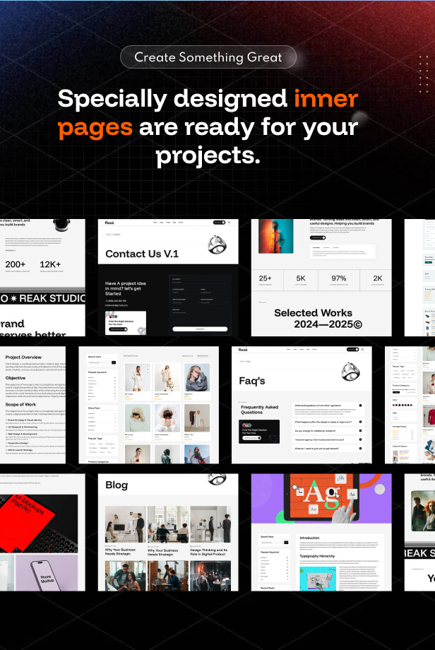 Reak - Creative & Digital Agency WordPress Theme