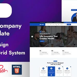 Build a responsive insurance website with I Insurance Agency Website Templates. Perfect for life insurance agencies, brokers, and agencies.