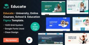 educate-best figma template-for-educational-website
