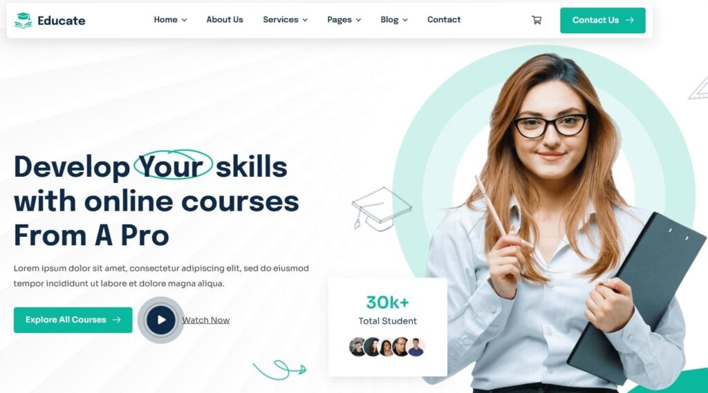 Educate WordPress Theme