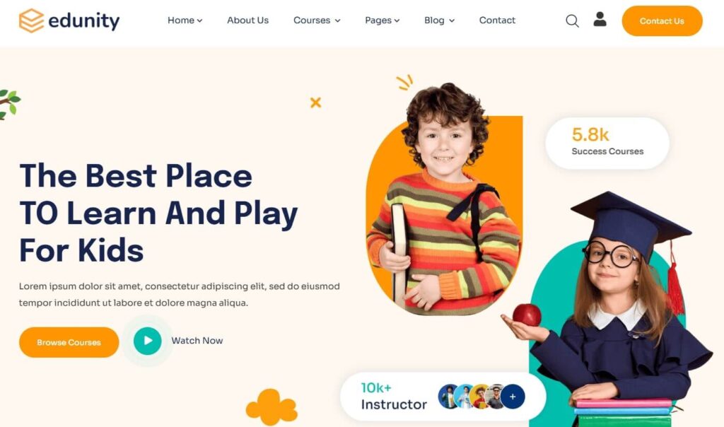 Edunity WordPress & HTML Templates