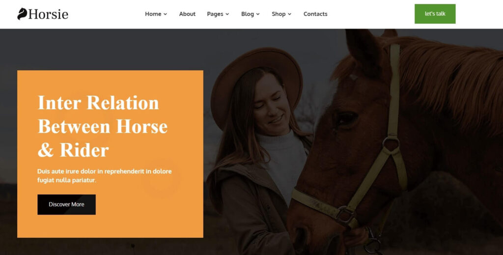 Horsie Best WordPress Theme