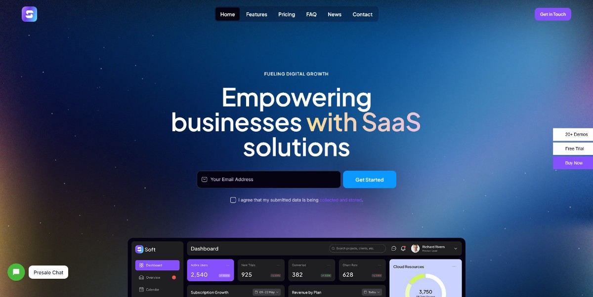 10 Best SaaS WordPress Themes for Startups & Software Companies in 2026