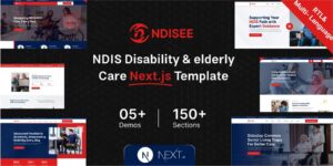 NDISEE - NDIS Disability, Kids & Child Care React Next.js Template + RTL ndisee-ndis-disability next-js-template