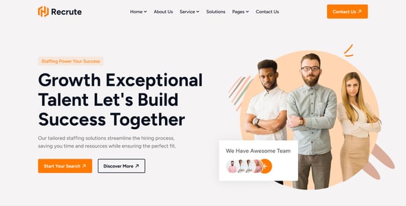 Recruitment Agency Website Template