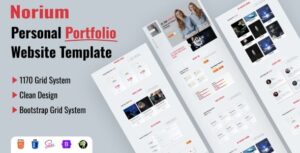 Norium-Personal portfolio website template
