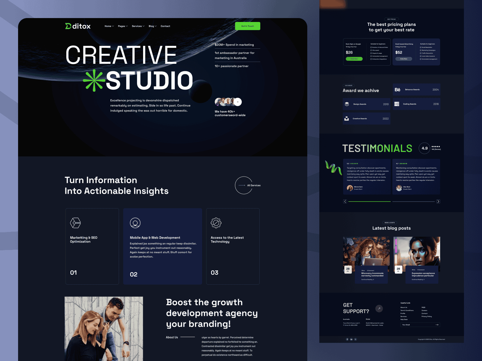 Free Startup Agency Landing Page – Modern Business Website Template