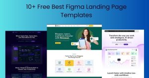 Figma landing page templates for SaaS, startups, and agencies, highlighting free Figma templates, modern figma website design, and UI/UX landing page benefits”