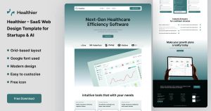 Healthier is a modern, professional, and conversion-focused SaaS web design template tailored for startups, AI companies, and innovative tech businesses. Built with clean layouts, intuitive navigation, and fully responsive design, Healthier empowers brands to create high-converting SaaS landing pages that engage visitors and generate leads effectively.