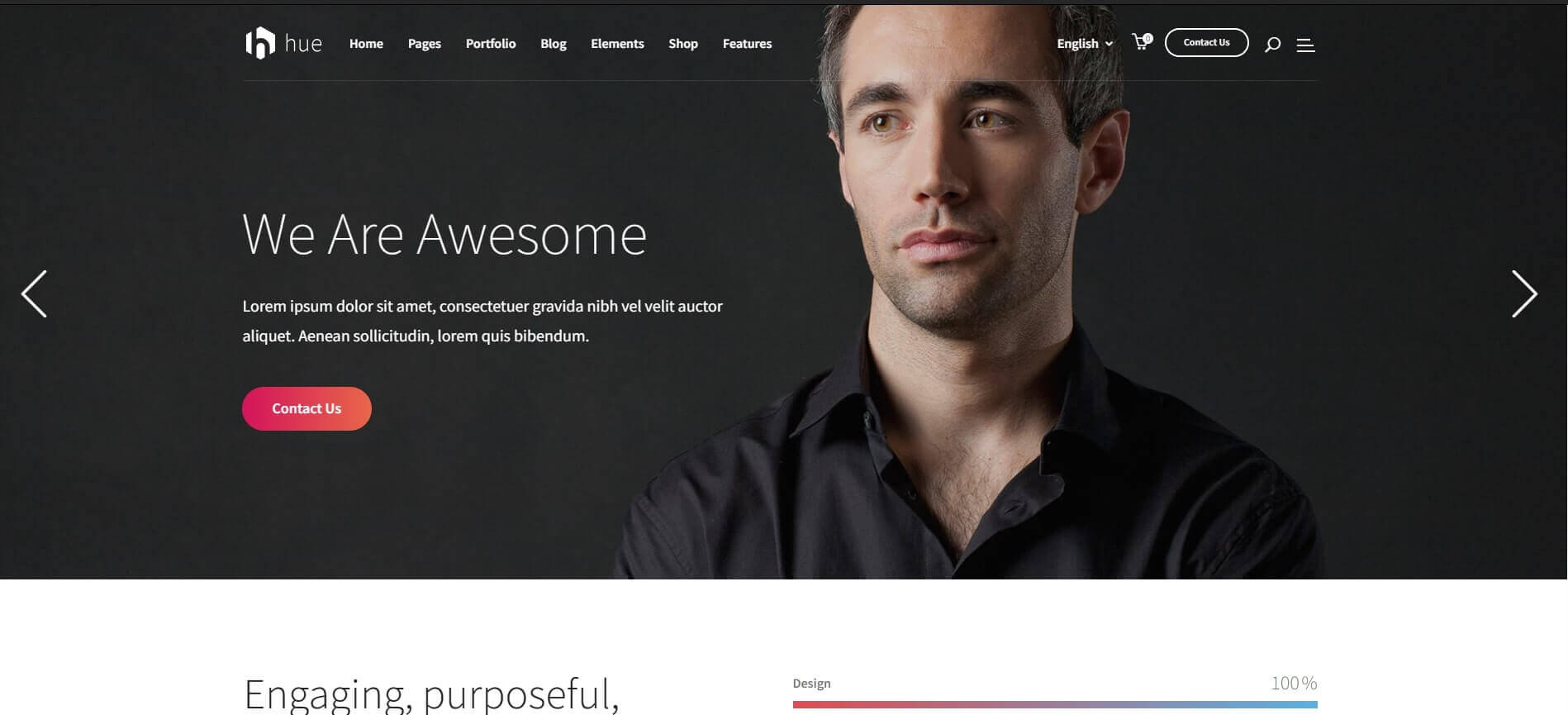 landing page template for AI startup showing product features and use-case examples