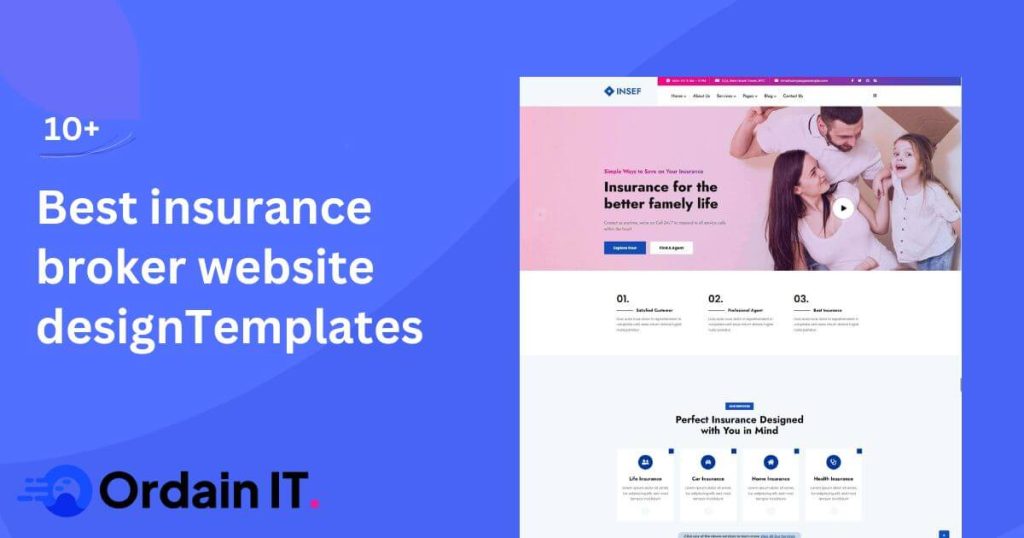 heck out 10+ best iinsurance broker website design for agencies, brokers, and insurance companies. These templates are clean, user-friendly, and mobile-ready. They include easy navigation, quote forms, trust signals, and fast performance to help you attract leads and grow your business online.