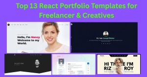 Top 13 React Portfolio Template for freelancers to build modern, professional portfolios