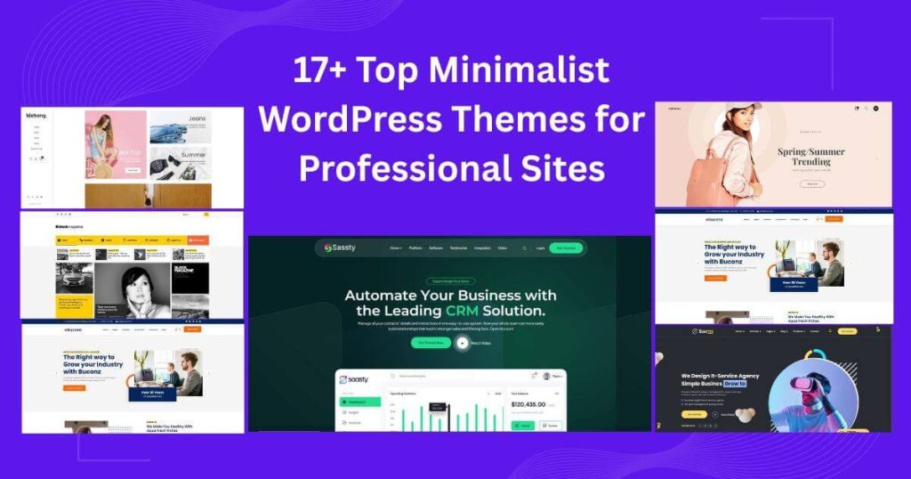 17+ top minimalist WordPress themes for business, portfolio, blog, and online store websites in 2026