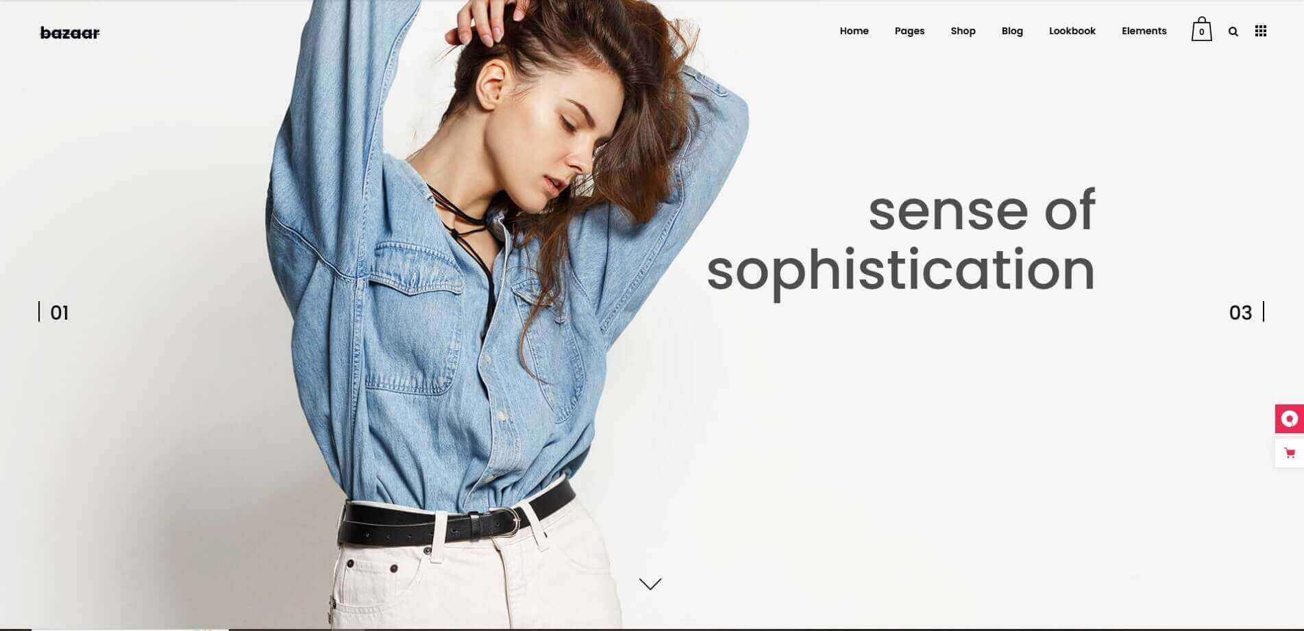 bazaar lightweight wordpress ecommerce theme for small online store