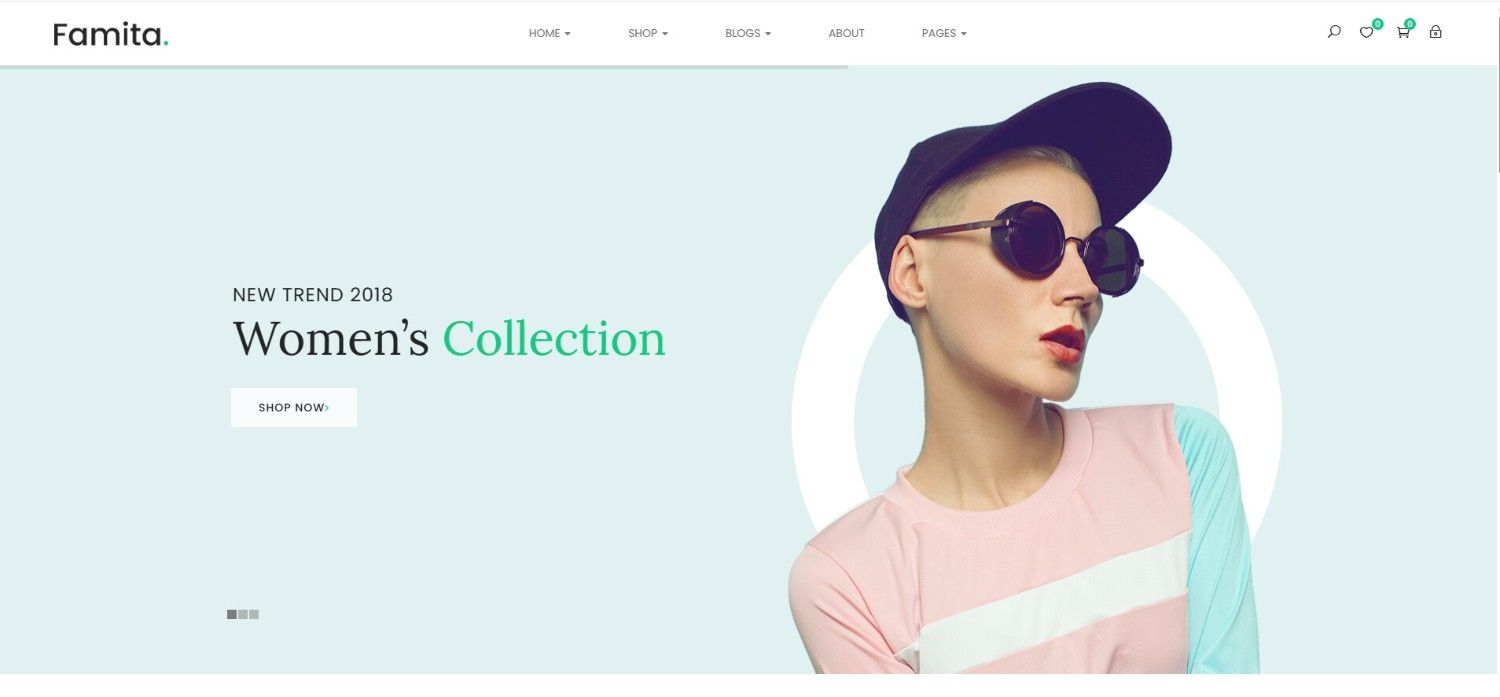 17+ Top Minimalist WordPress Themes for Professional Sites Famita minimalist WordPress themes fashion store with elegant product display