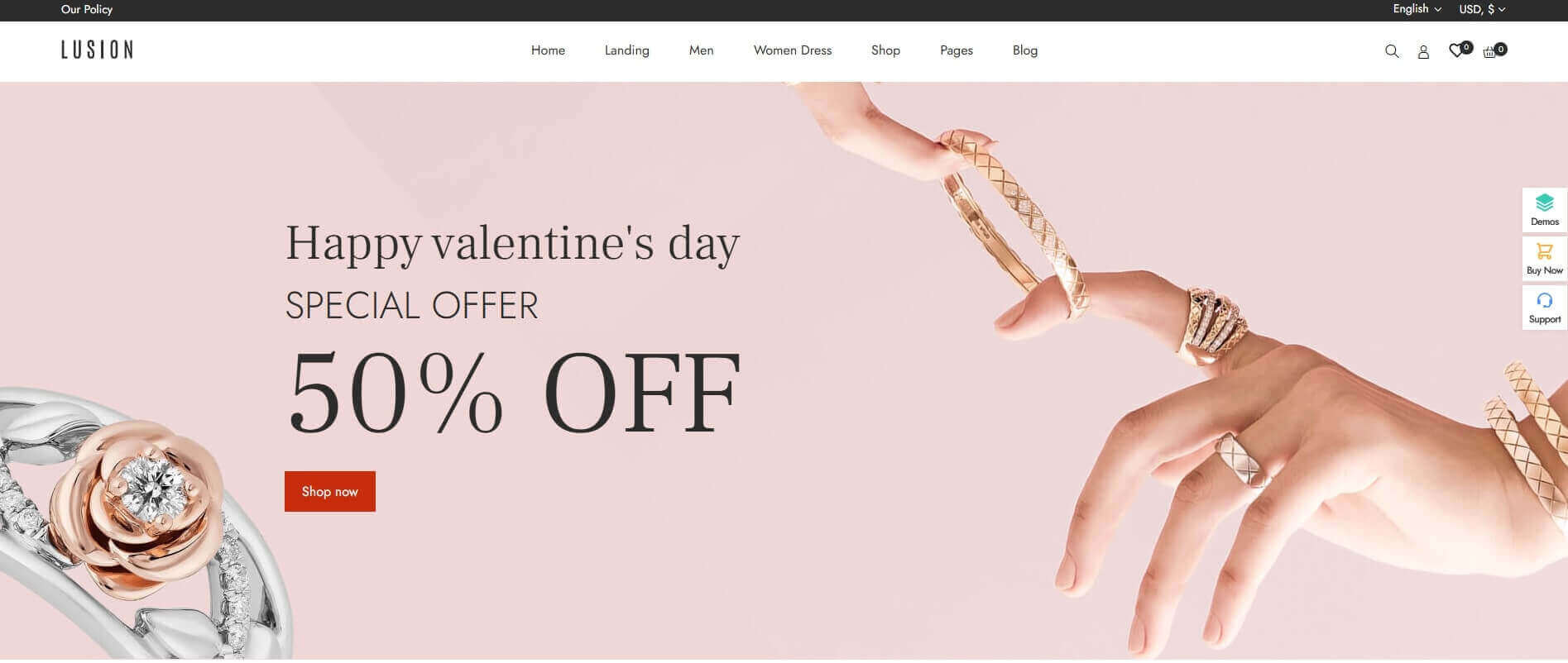 lusion multipurpose wordpress ecommerce theme for online shop