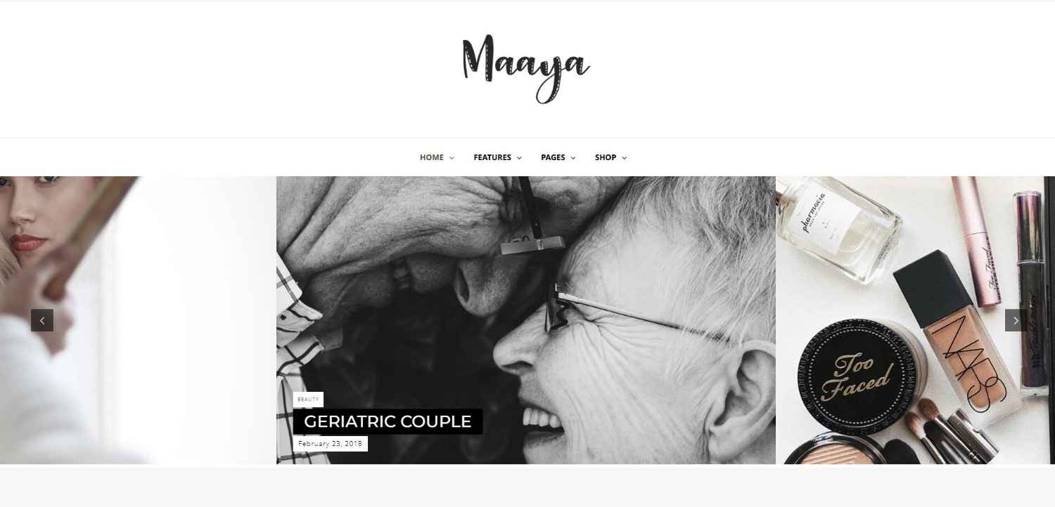 Maaya travel blog WordPress theme with large image support and SEO-friendly design, one of the best WordPress themes for travel blogs in 2026