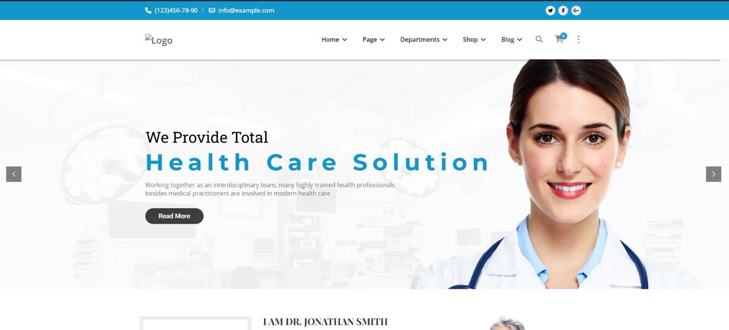 Medicale Dentist WordPress Theme for dental hospitals and private clinics with responsive, professional design