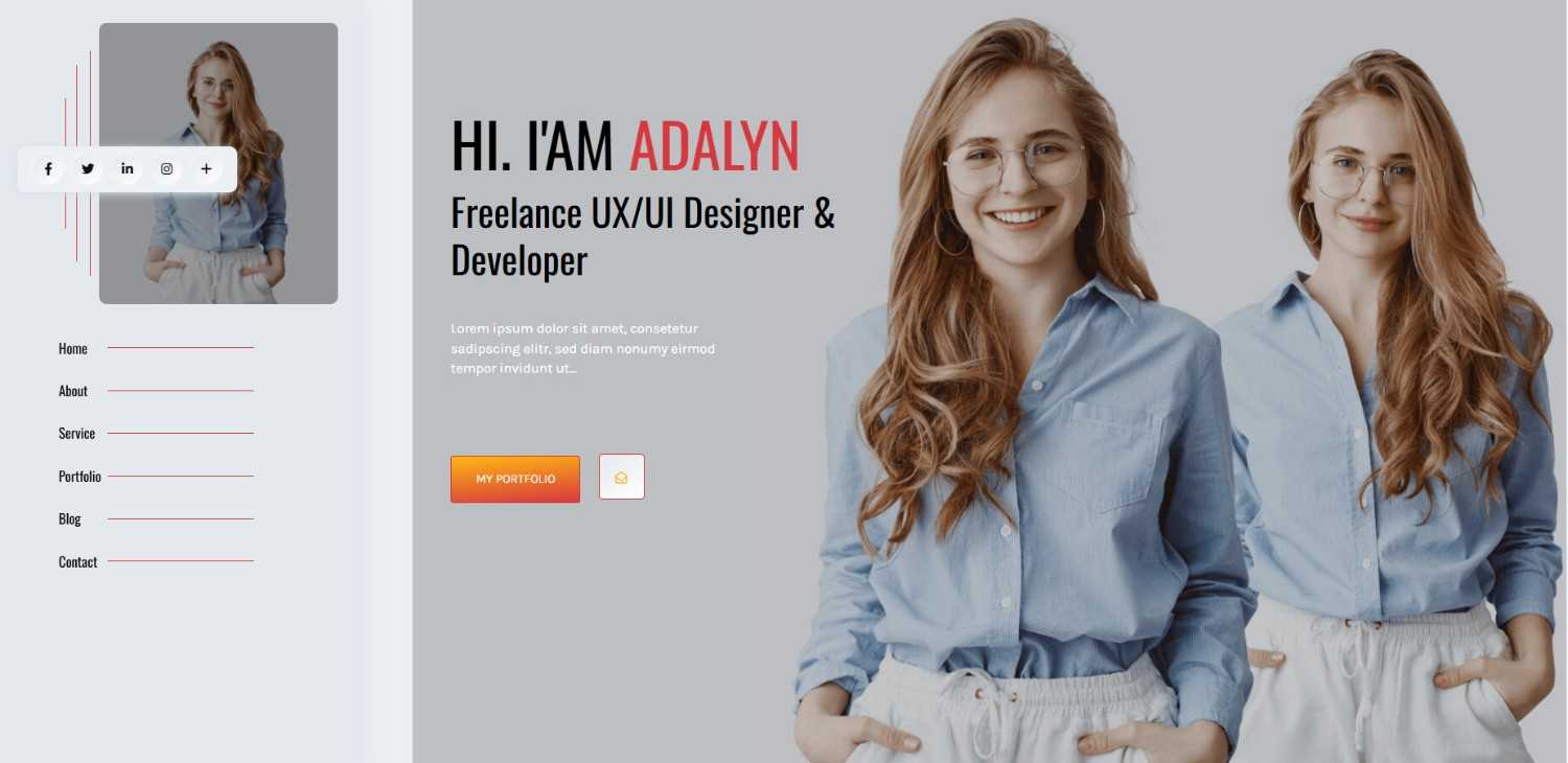 Norium personal WordPress portfolio theme with modern, responsive layout to showcase projects and skills professionally.