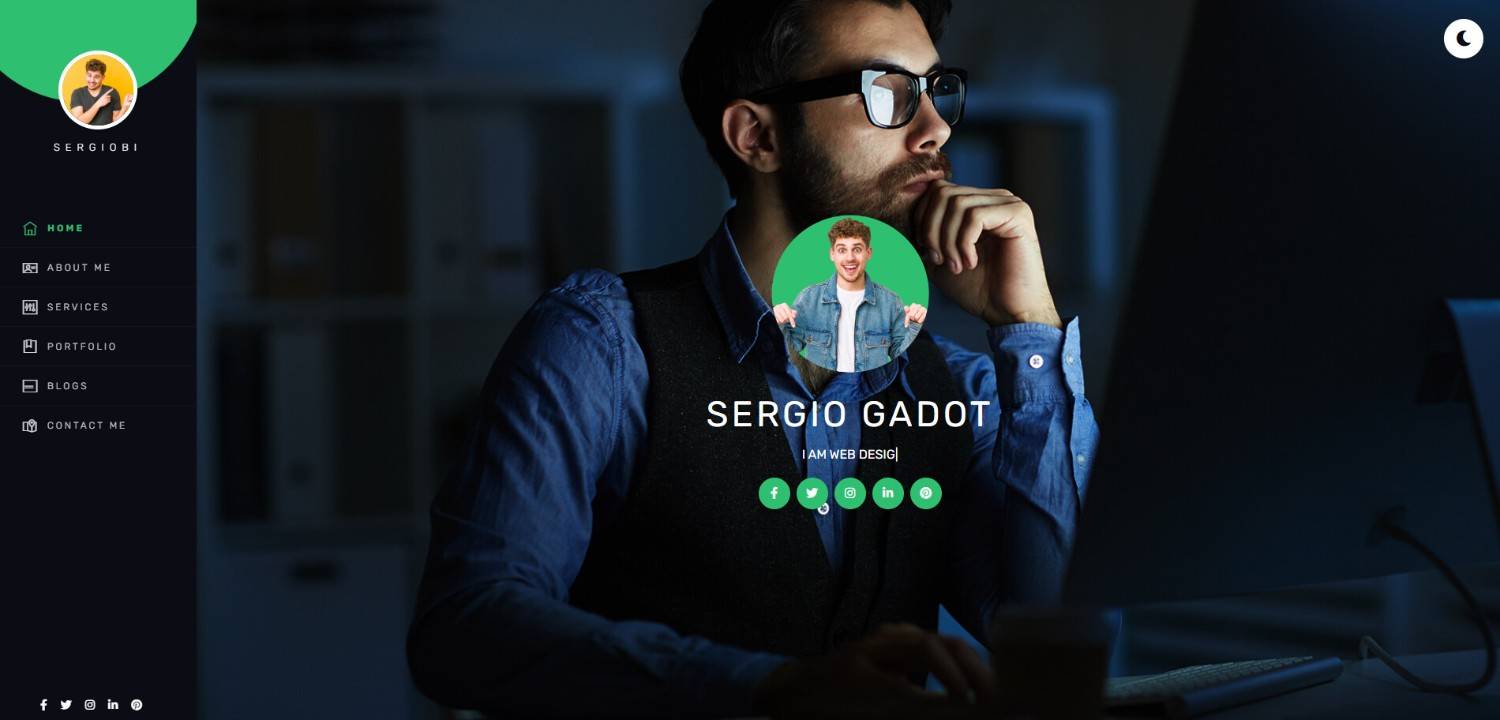 Top 11 React Portfolio Templates for Freelancer & Creatives : Sergio React Portfolio Template for a Portfolio website React to display projects and achievements online