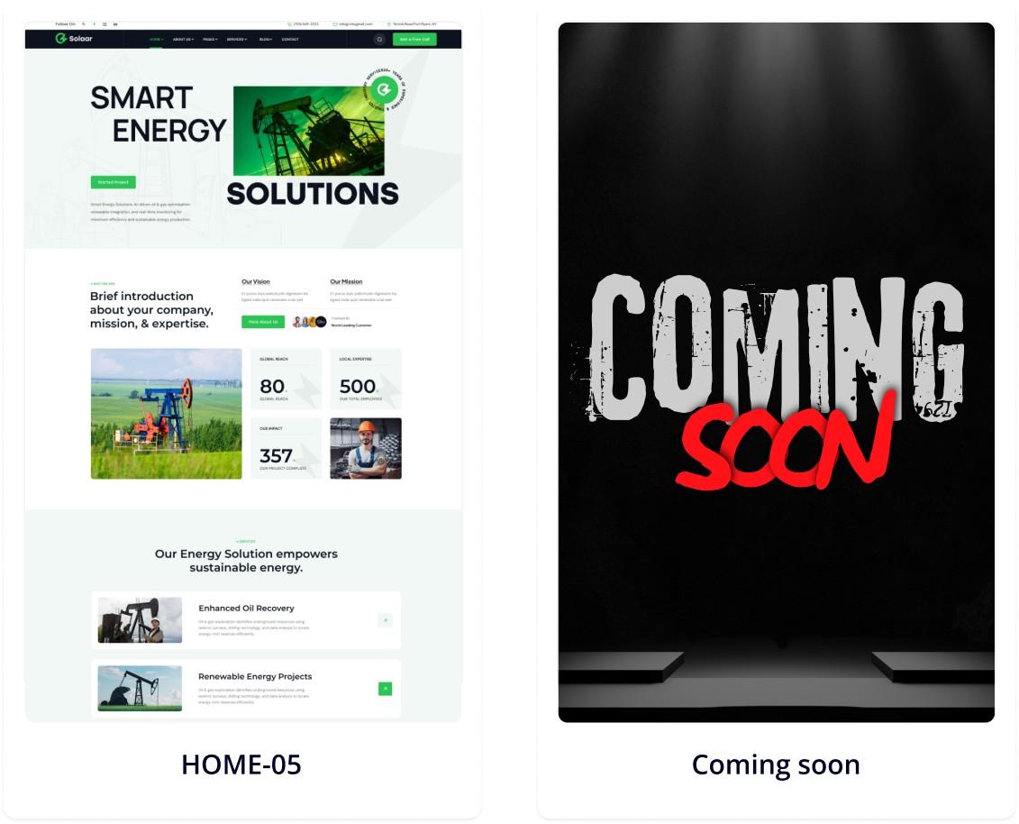 Solaar – Best Solar Energy WordPress Theme for Solar Company Solaar – Best Solar Energy WordPress Theme showcasing solar company website design