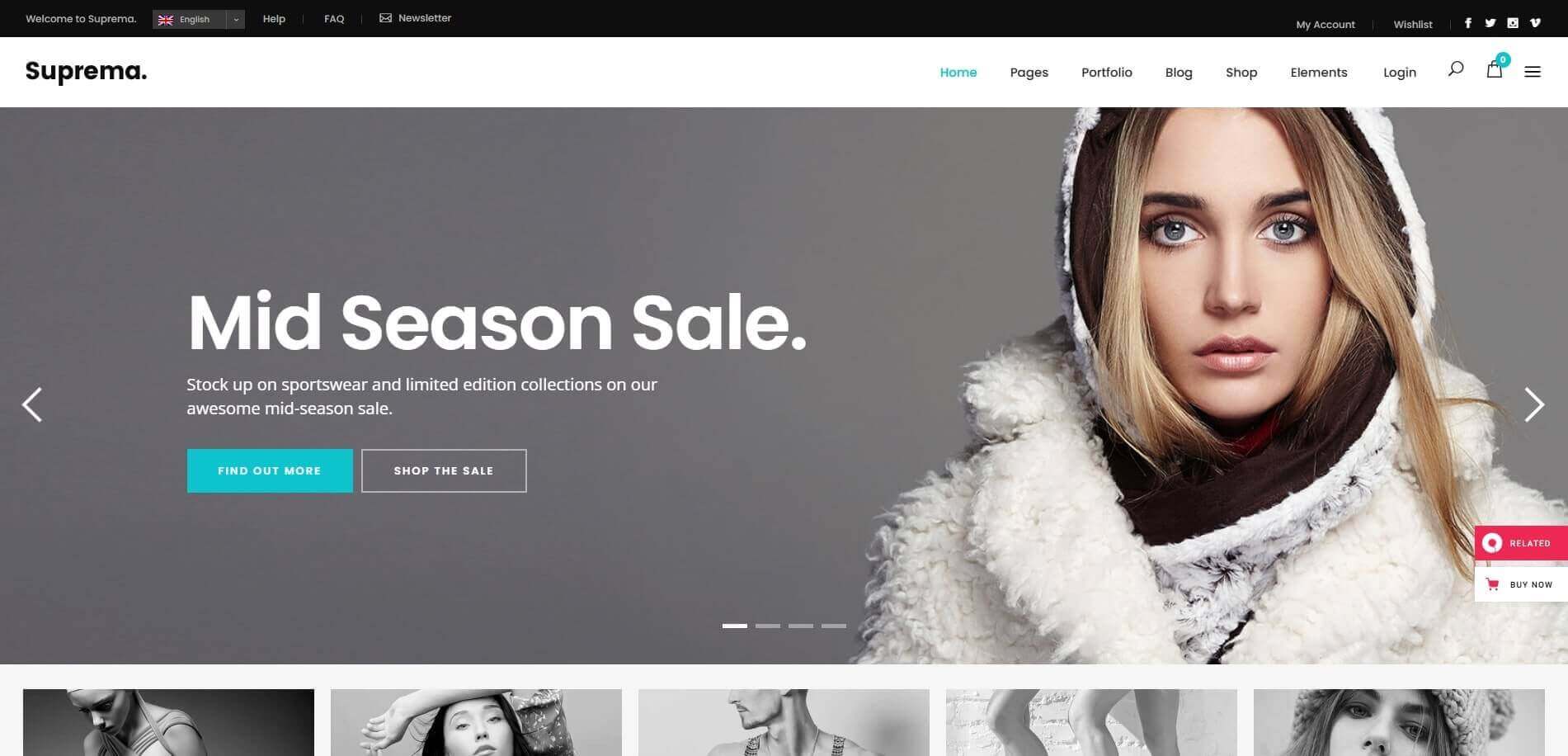suprema multipurpose wordpress ecommerce theme for ecommerce website