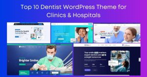 Dentist WordPress Theme homepage design for dental clinic website