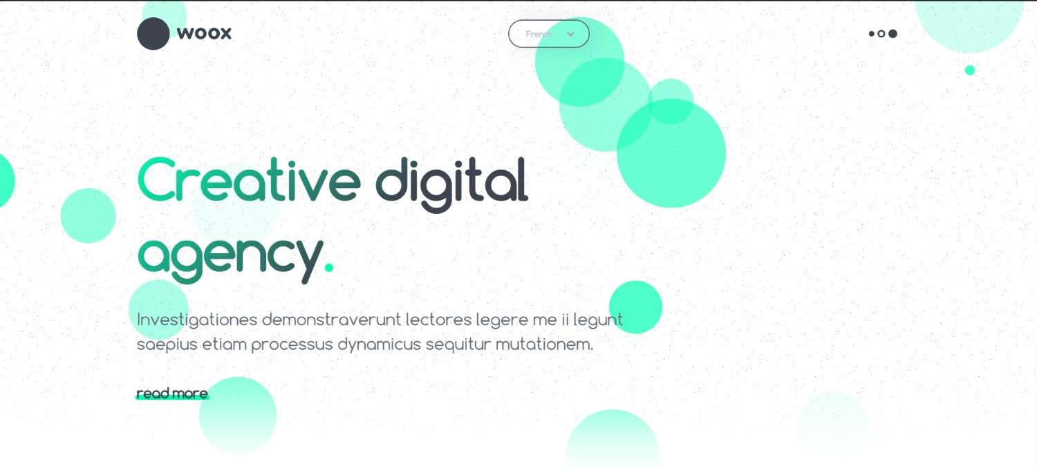 Woox – sleek free portfolio website templates for creative professionals and agencies