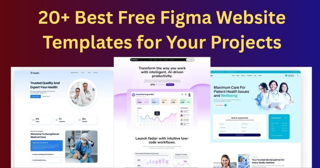 20+ Best Free Figma Website Templates for Your Projects