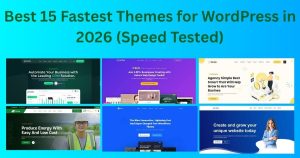 15 Fastest Themes for WordPress 2026 (tested and ranked) – 1. Astra 2. Neve 3. OceanWP 4. GeneratePress 5. Schema 6. Sydney 7. Hestia. Read more.