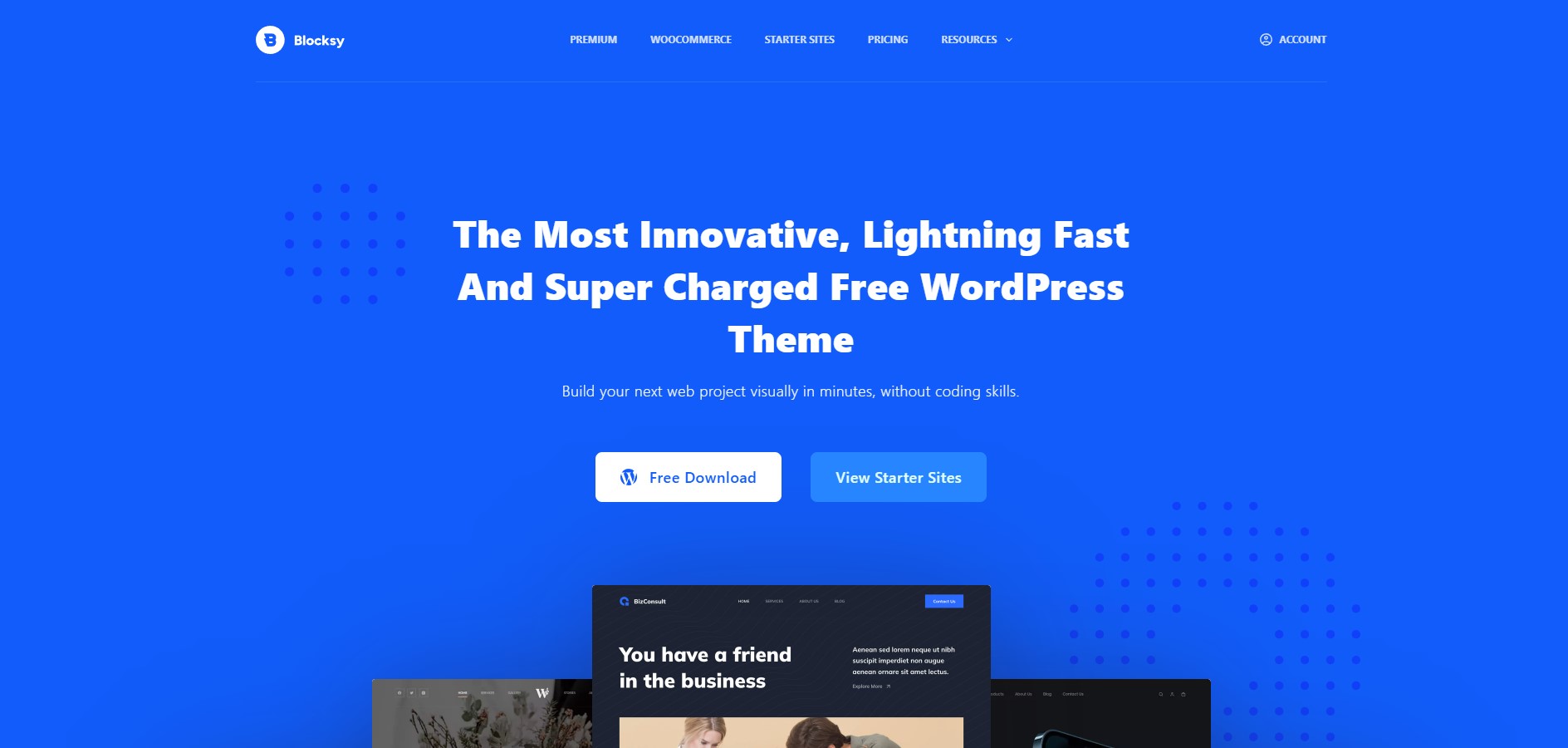 Blocksy – Fastest Themes for WordPress with modern design and React support