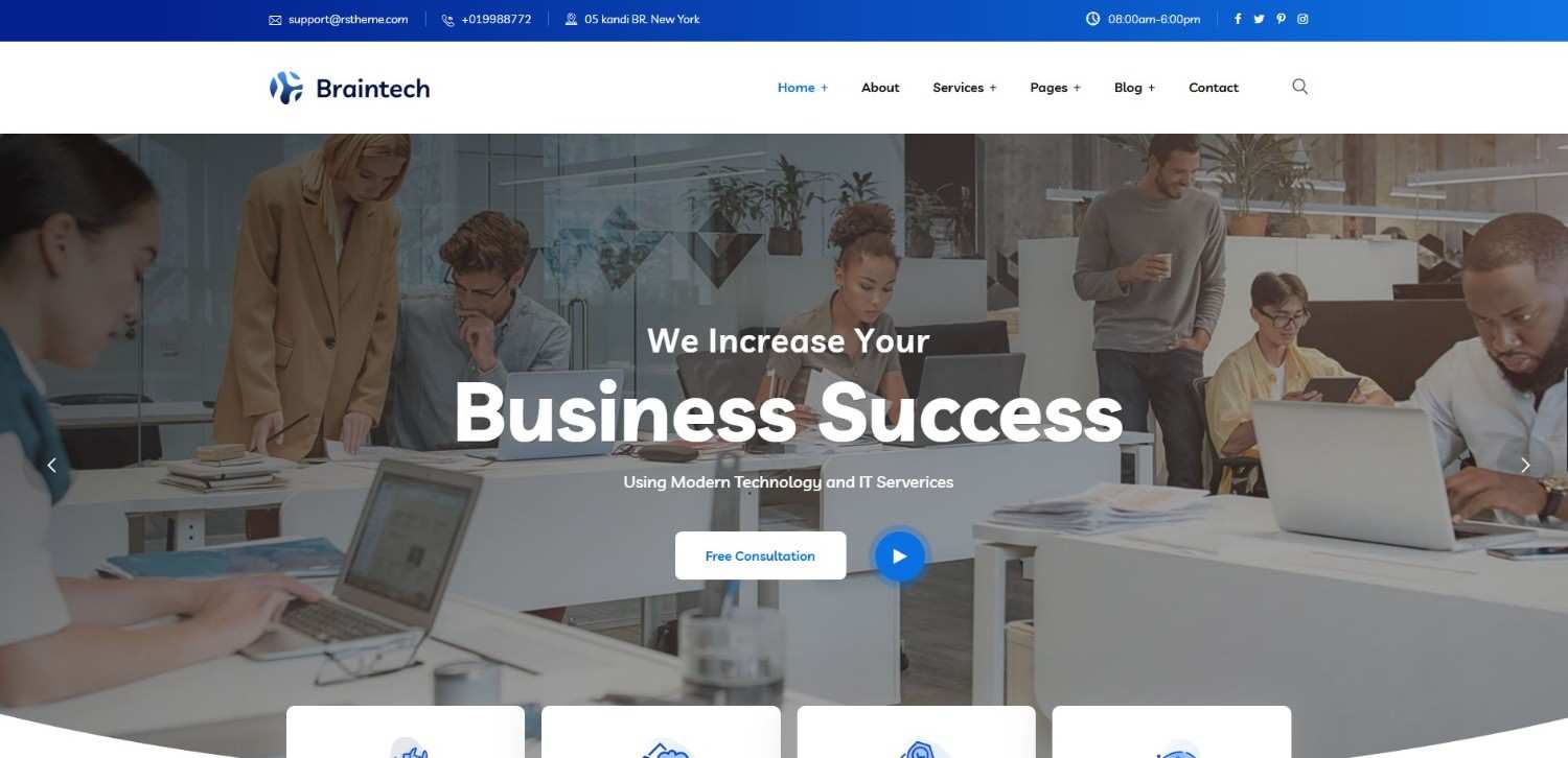 15 Top WordPress Themes for Business | Best Picks 2026 "Braintech – IT & Technology WordPress Theme: A top WordPress theme for IT companies, with SEO features that enhance visibility and credibility in the tech industry."