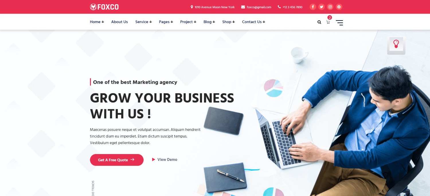 10 Best Corporate WordPress Themes for 2026 – Top Picks Foxco – marketing agency template in top best corporate WordPress themes