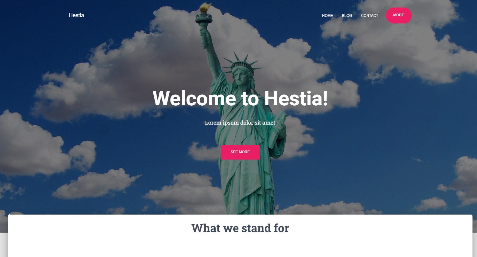 Hestia – Fastest Themes for WordPress for startups and small businesses