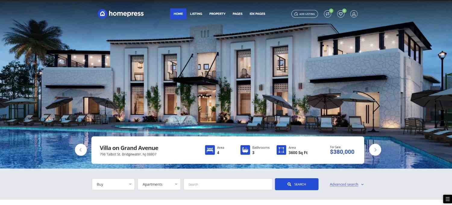 Best Real Estate WordPress Theme in 2026 – Top Picks for Agents, Brokers & Property Websites HomePress – Best real estate WordPress theme for simple property listings