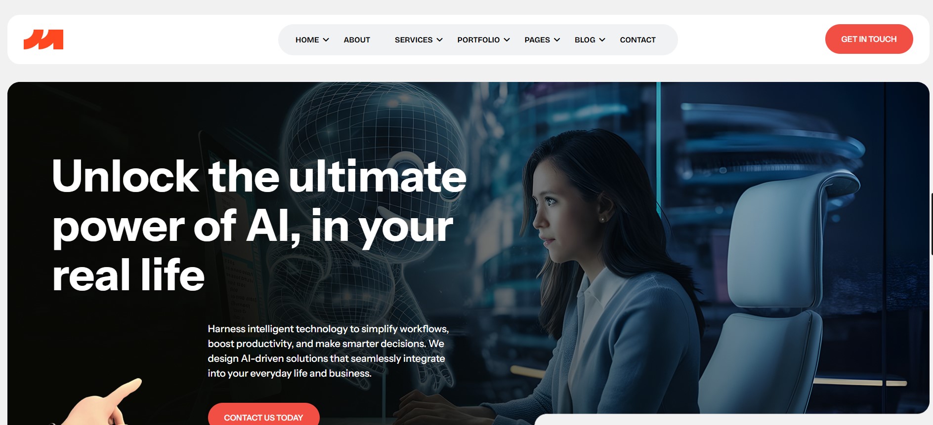 "Mosk creative agency and portfolio HTML template – mobile-friendly"