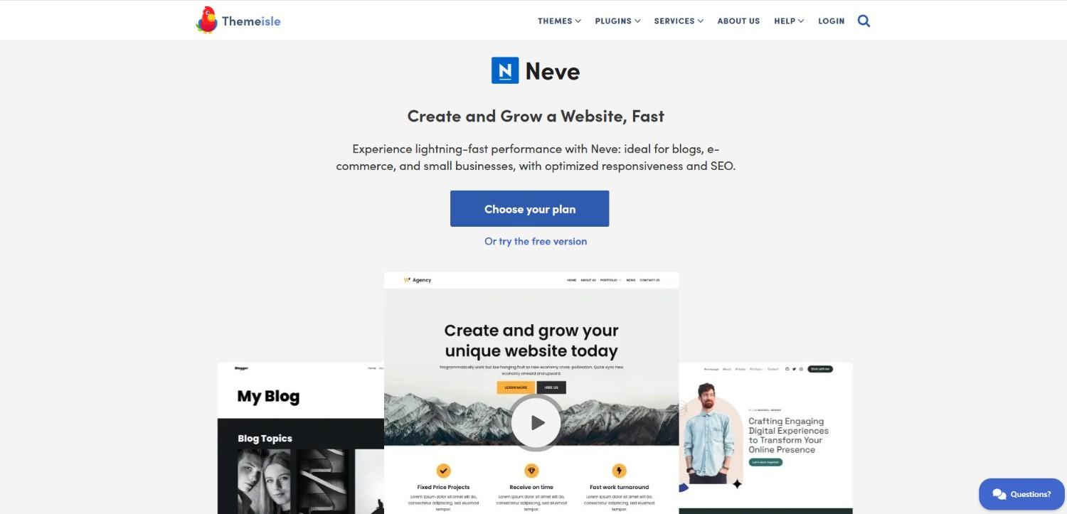 10 Best Corporate WordPress Themes for 2026 – Top Picks Neve – lightweight and responsive best corporate WordPress themes