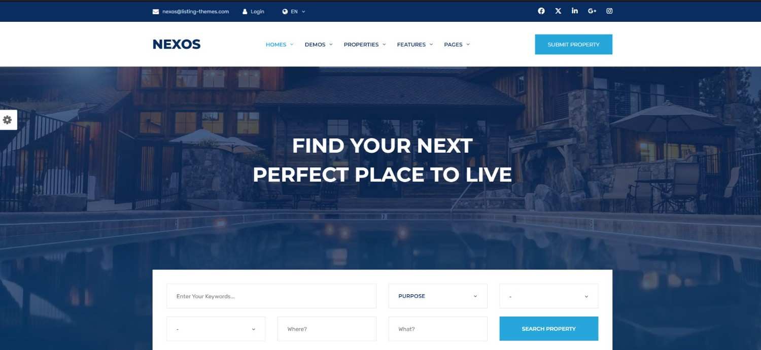 Best Real Estate WordPress Theme in 2026 – Top Picks for Agents, Brokers & Property Websites Nexos – Best real estate WordPress theme for property marketplaces and directories