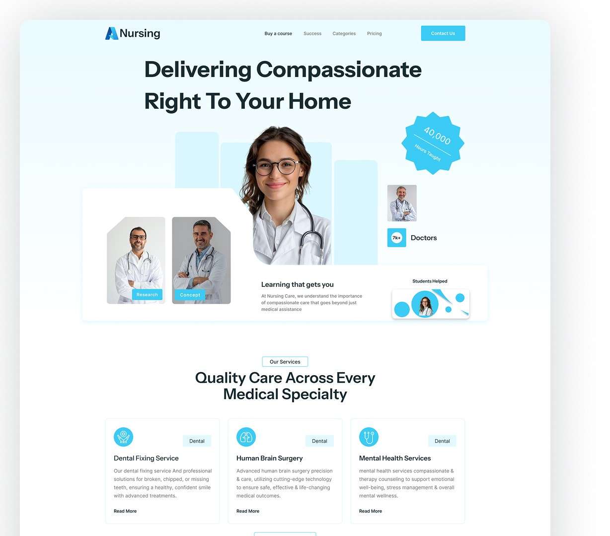 20+ Best Free Figma Website Templates for Your Projects Nursing β free figma website templates