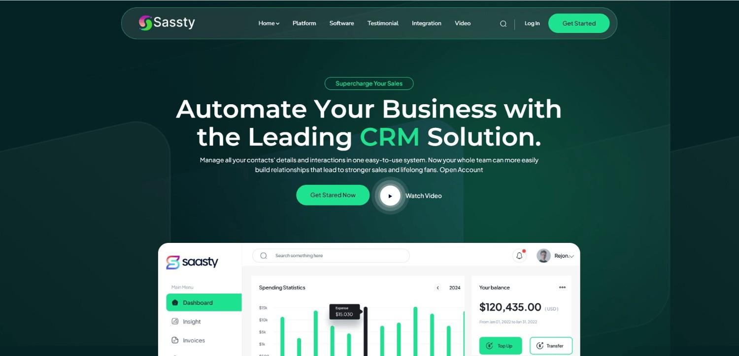 Sassty SaaS & AI WordPress Theme – modern and flexible in best premium WordPress themes for startups