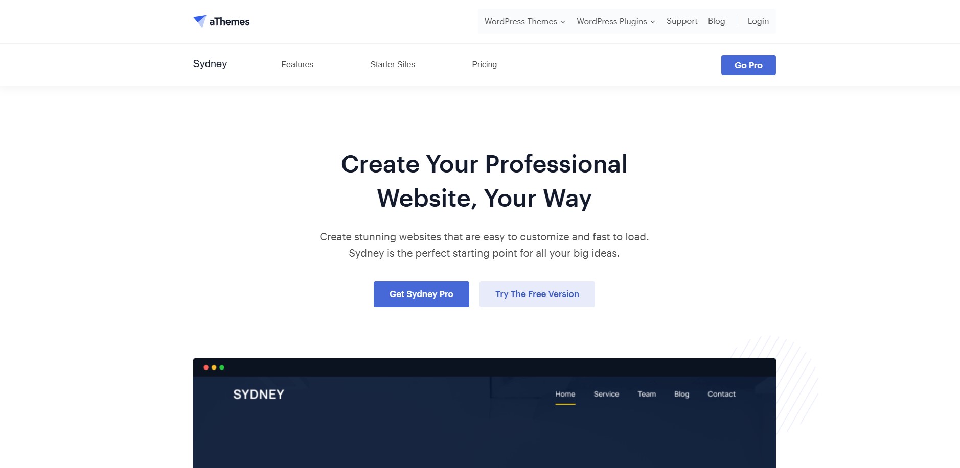 Sydney – Fastest Themes for WordPress compatible with Elementor and WooCommerce