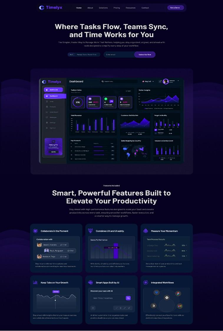 20+ Best Free Figma Website Templates for Your Projects Timelyx βfree figma website templates