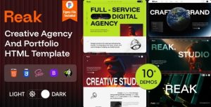 Reak – Creative Agency Website Templates for Agencies