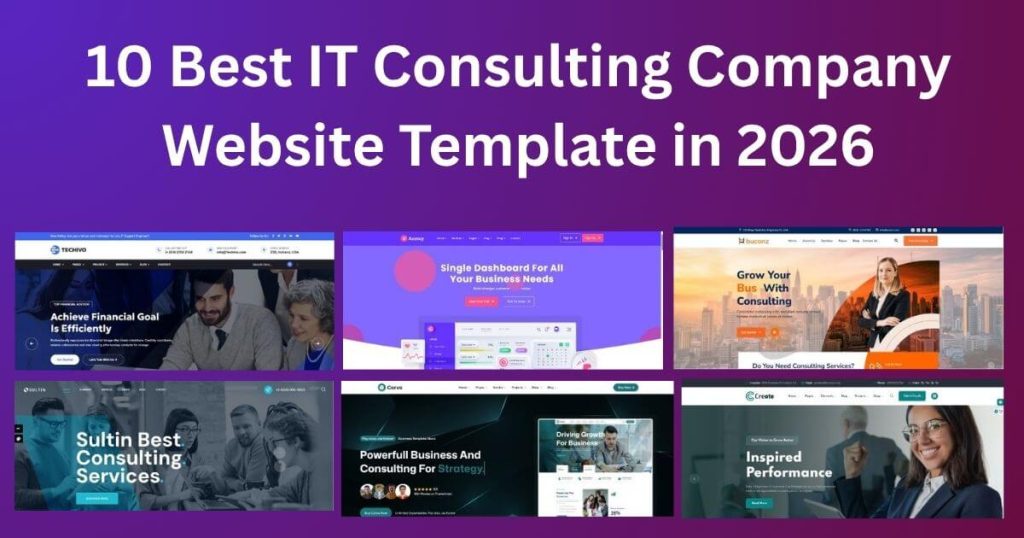 10 best it consulting company website template designs for modern technology businesses in 2026