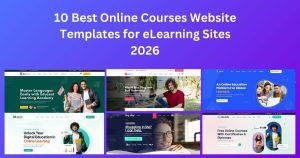 Best online courses website templates for eLearning websites and online course businesses
