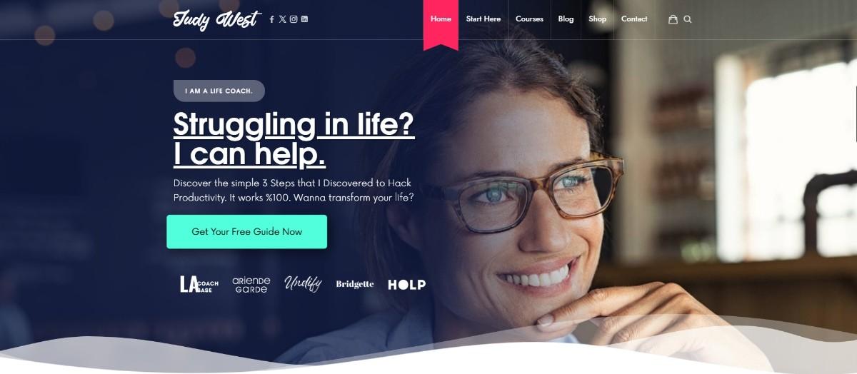 Efor online courses website templates for coaches consultants and online educators