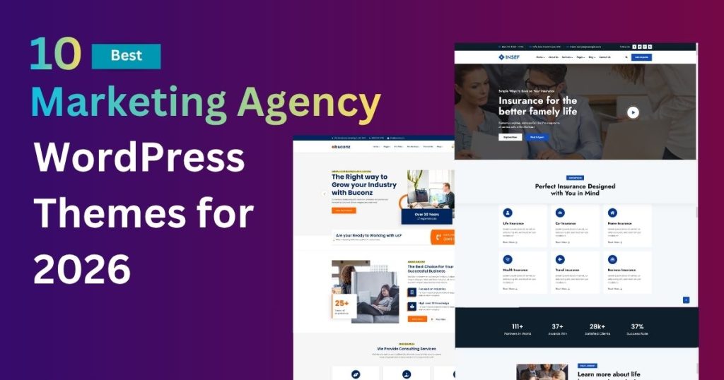 10 Best Marketing Agency WordPress Themes for 2026