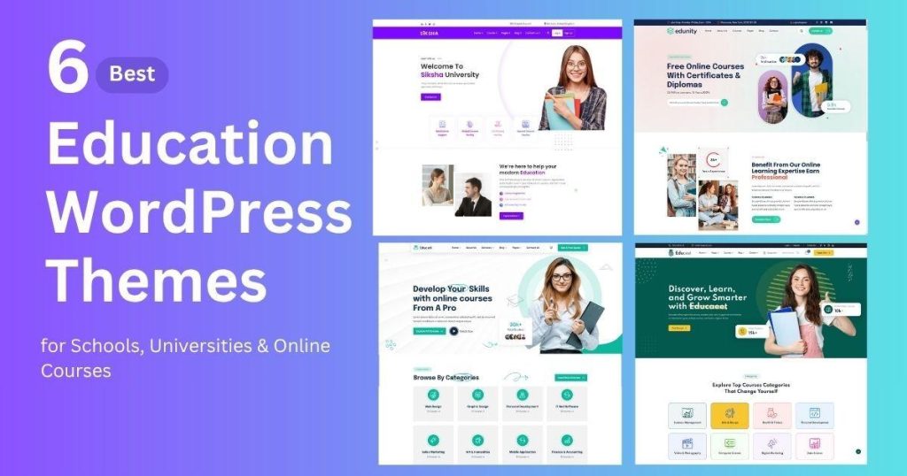 6 Best Education WordPress Themes for Schools, Universities & Online Courses