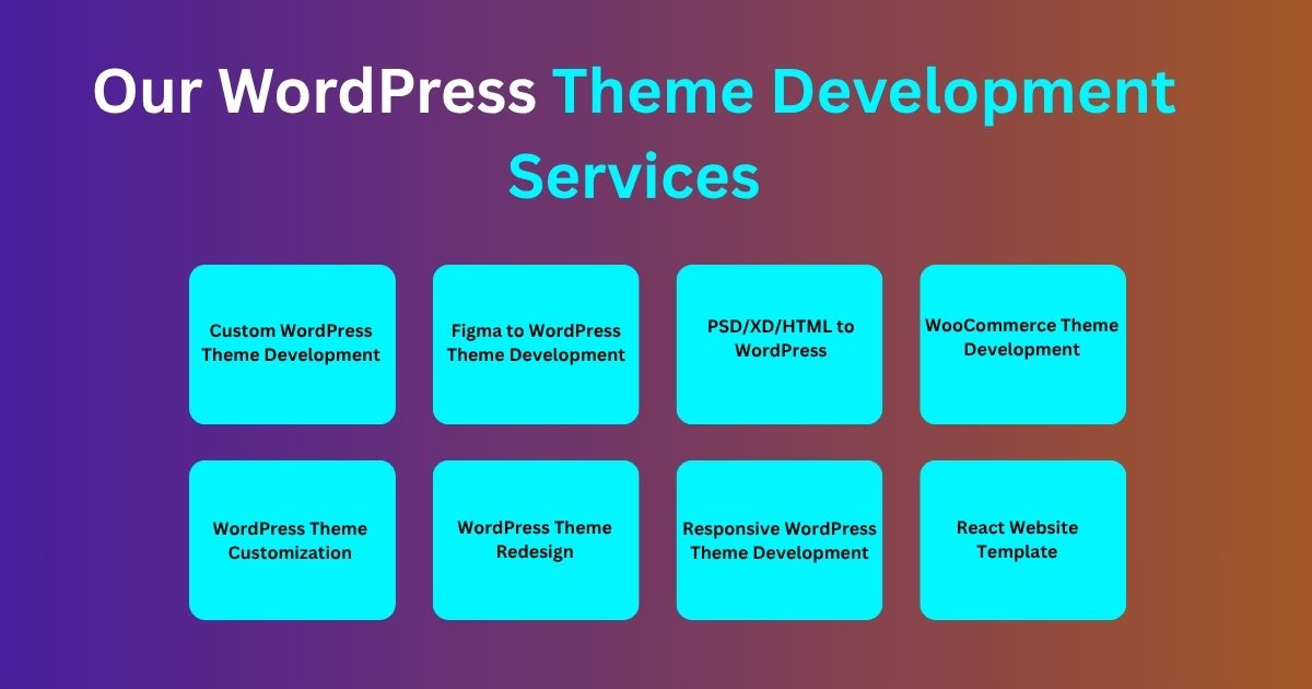 Professional WordPress Theme Development Services for Modern Businesses WordPress Theme Development Services: Custom, Fast & Scalable WordPress Themes